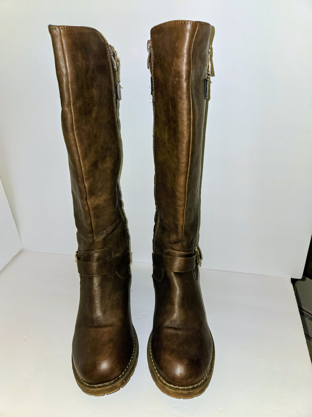 Global Win Women's 8.5 Quilted Knee High Fashion Boots - Picture 2 of 12